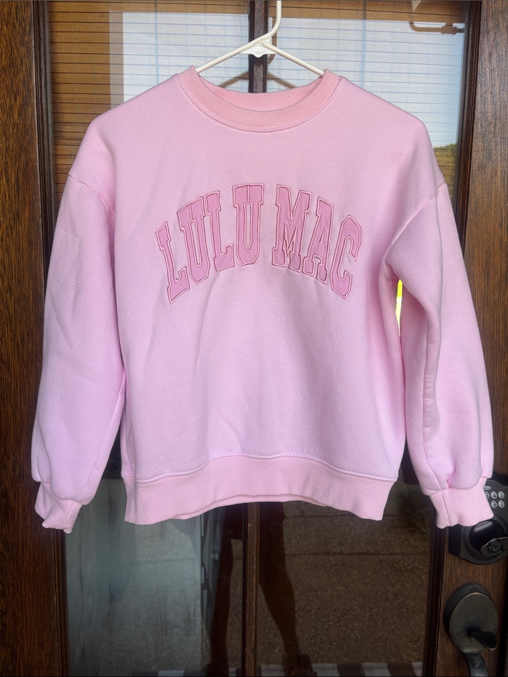 Lulu Mac Kids Pink Crewneck Sweatshirt
